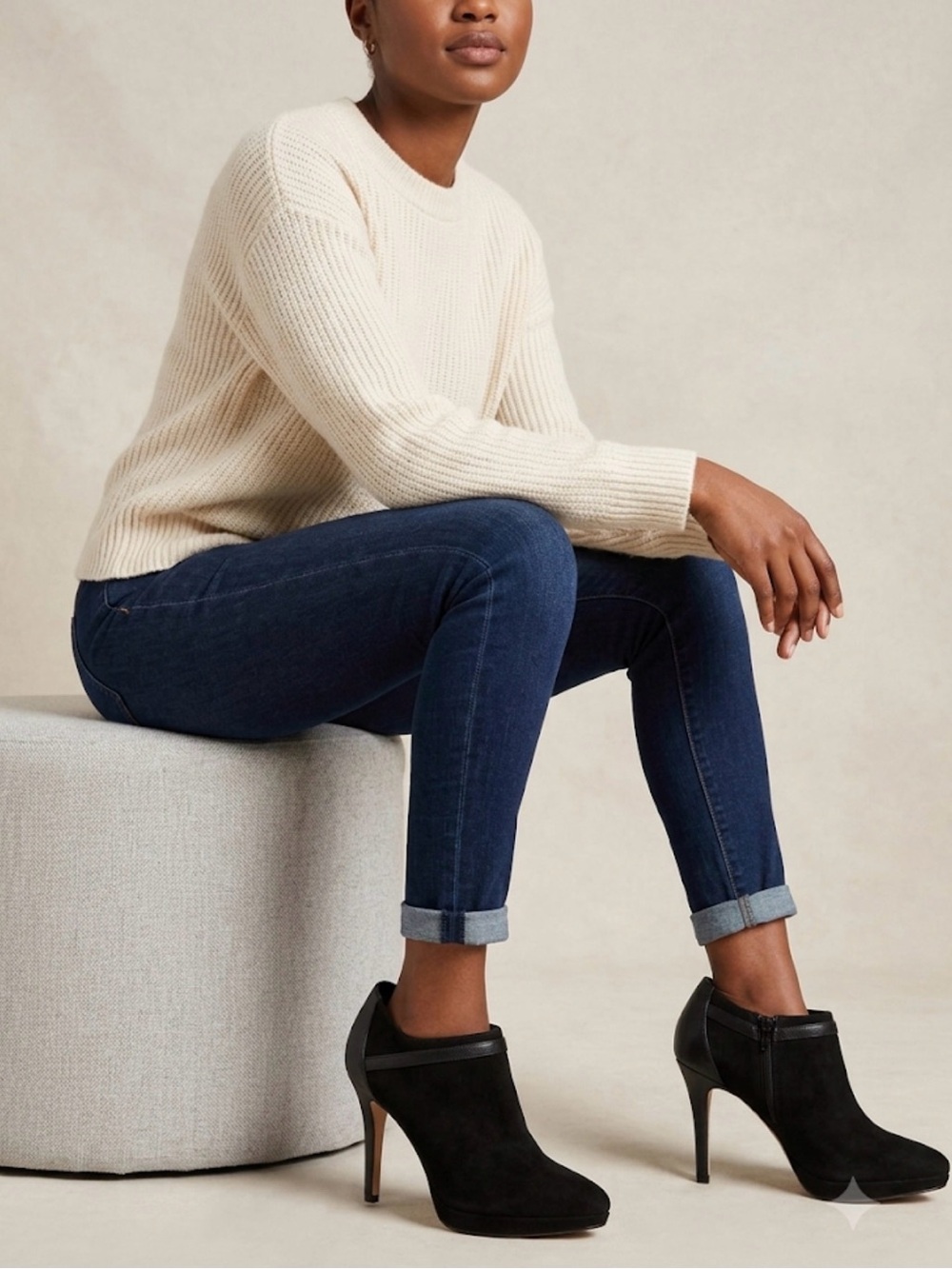 White House Black Market Dark Blue Skinny Jeans